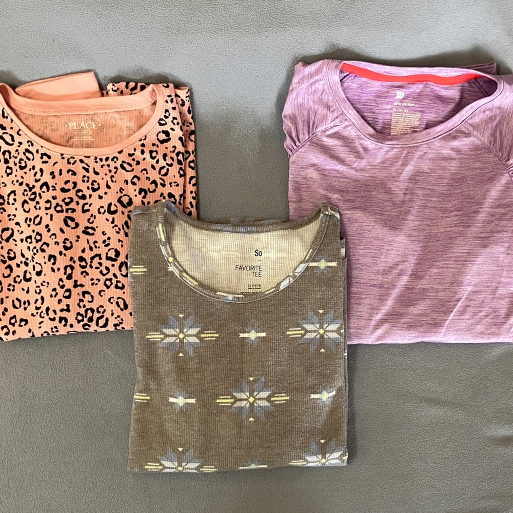 Trio of Long Sleeve Tees